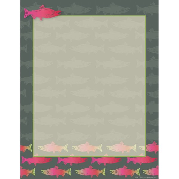 Barker Creek Sea & Sky Salmon Computer Paper, 50 sheets/Package 723